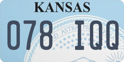 KS license plate 078IQQ