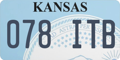 KS license plate 078ITB