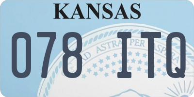 KS license plate 078ITQ
