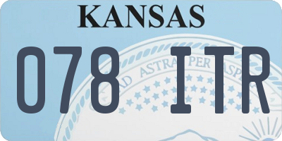 KS license plate 078ITR