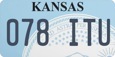 KS license plate 078ITU