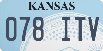 KS license plate 078ITV