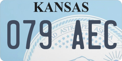 KS license plate 079AEC