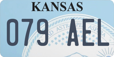 KS license plate 079AEL