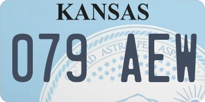 KS license plate 079AEW