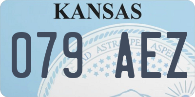 KS license plate 079AEZ