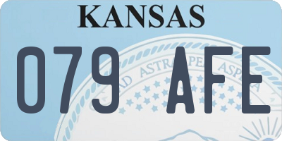 KS license plate 079AFE