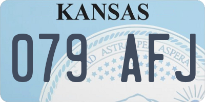 KS license plate 079AFJ