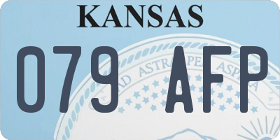 KS license plate 079AFP