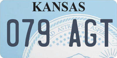 KS license plate 079AGT
