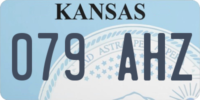 KS license plate 079AHZ