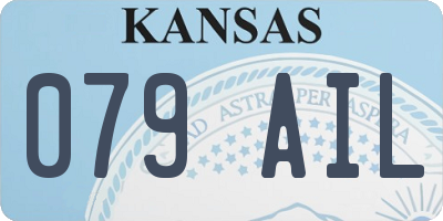KS license plate 079AIL