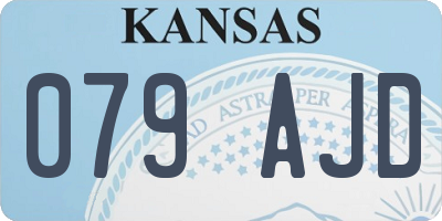 KS license plate 079AJD