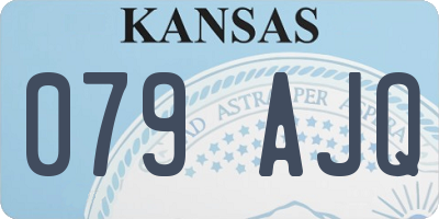 KS license plate 079AJQ