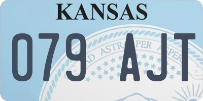 KS license plate 079AJT