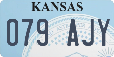 KS license plate 079AJY