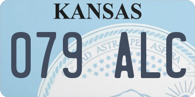 KS license plate 079ALC