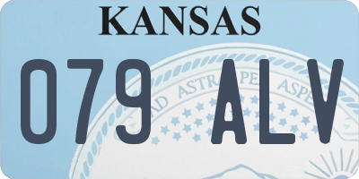 KS license plate 079ALV