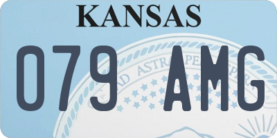 KS license plate 079AMG