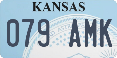 KS license plate 079AMK