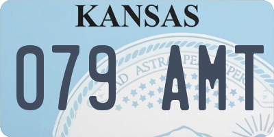 KS license plate 079AMT