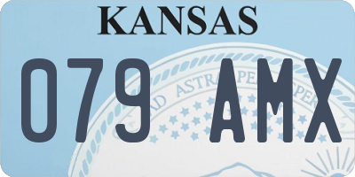 KS license plate 079AMX