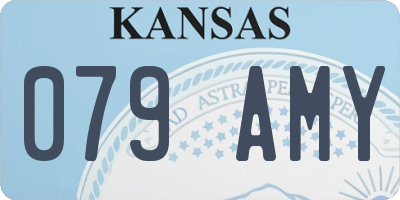 KS license plate 079AMY