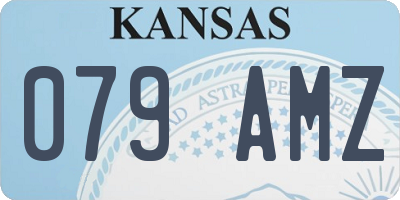 KS license plate 079AMZ