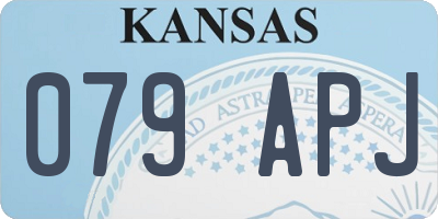 KS license plate 079APJ