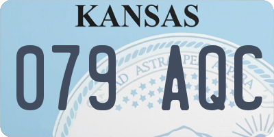 KS license plate 079AQC