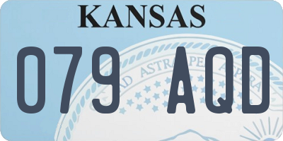 KS license plate 079AQD