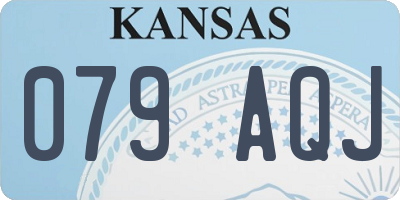 KS license plate 079AQJ
