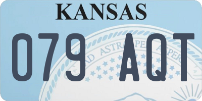 KS license plate 079AQT