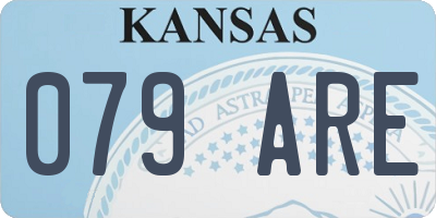 KS license plate 079ARE