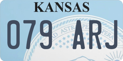 KS license plate 079ARJ