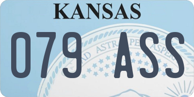 KS license plate 079ASS
