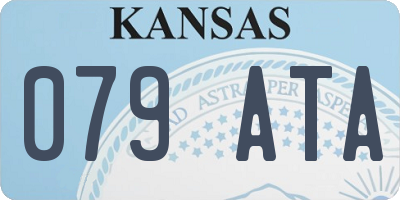 KS license plate 079ATA