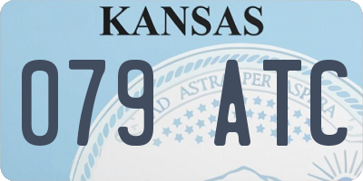 KS license plate 079ATC