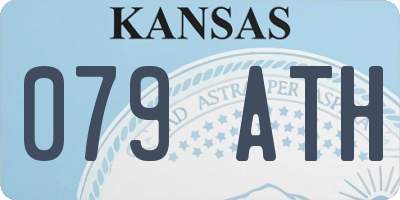KS license plate 079ATH