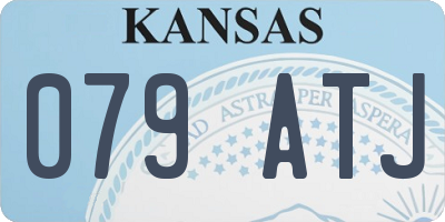 KS license plate 079ATJ