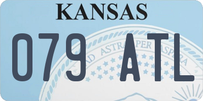 KS license plate 079ATL