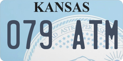 KS license plate 079ATM