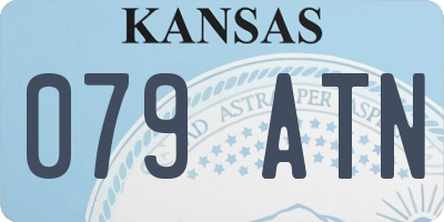 KS license plate 079ATN