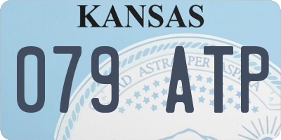 KS license plate 079ATP