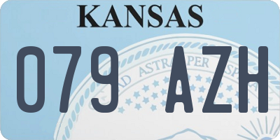 KS license plate 079AZH