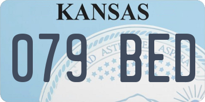 KS license plate 079BED