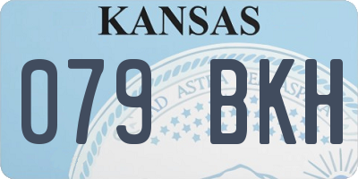 KS license plate 079BKH