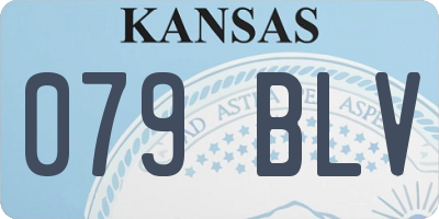KS license plate 079BLV