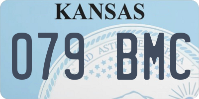 KS license plate 079BMC