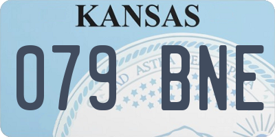 KS license plate 079BNE